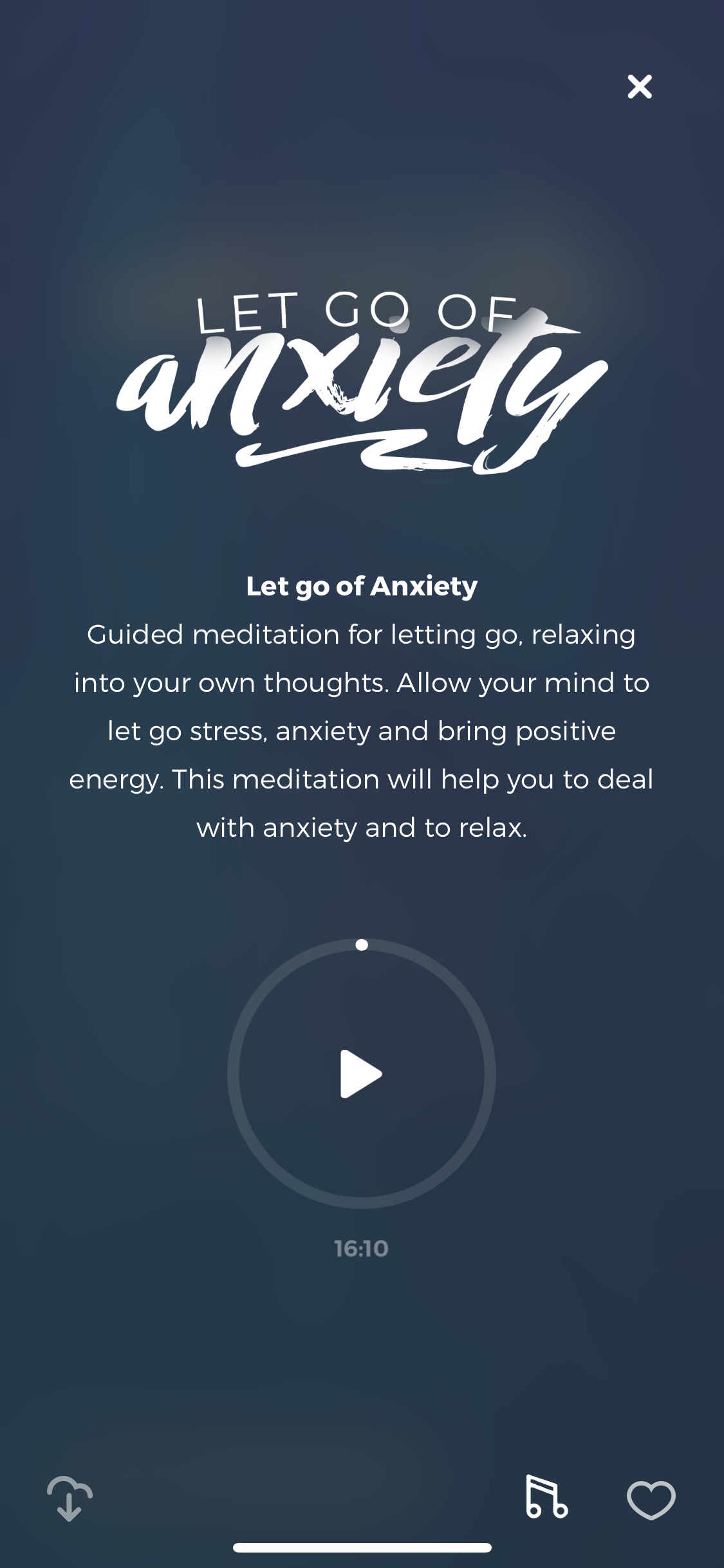 let go of anxiety guided meditation